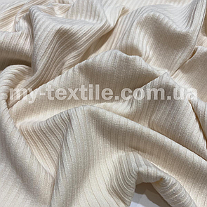 Трикотаж Мустанг ширина смужки 3x2 см Пісочний