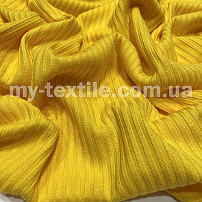 Трикотаж Мустанг ширина смужки 3x2 см Жовтий