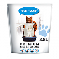 Наполнитель для кошачьего туалета Top Cat premium 480095 силикагелевый 3,8 л