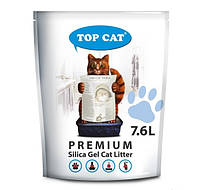 Наполнитель для кошачьего туалета Top Cat premium 480118 силикагелевый 7,6 л