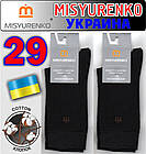 Шкарпетки чоловічі демісезонні х/б Місюренко М11В110К 29 розмір чорні НМД-05355, фото 2