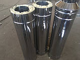 Труба димоходу нержавіюча сталь 0,5 мм, в нержавіючому кожусі,диаметр100/200мм, фото 8