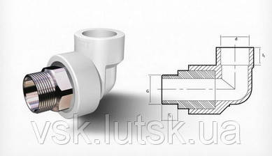 71221-(25 х 1/2") Коліно зов.різ. (7774025127)