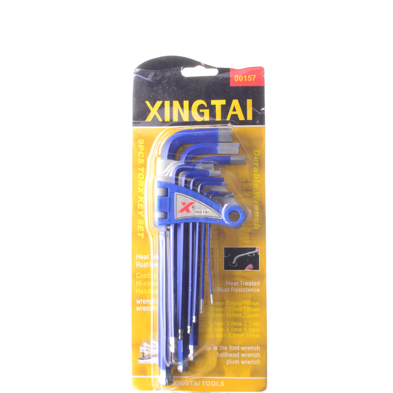 Набір шестигранних ключів Torx 9шт Xintai 00156 двосторонні, міцна сталь