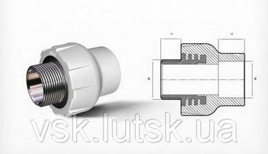 80222-(25 х 3/4")Муфта зовн.різ.(7764025191)