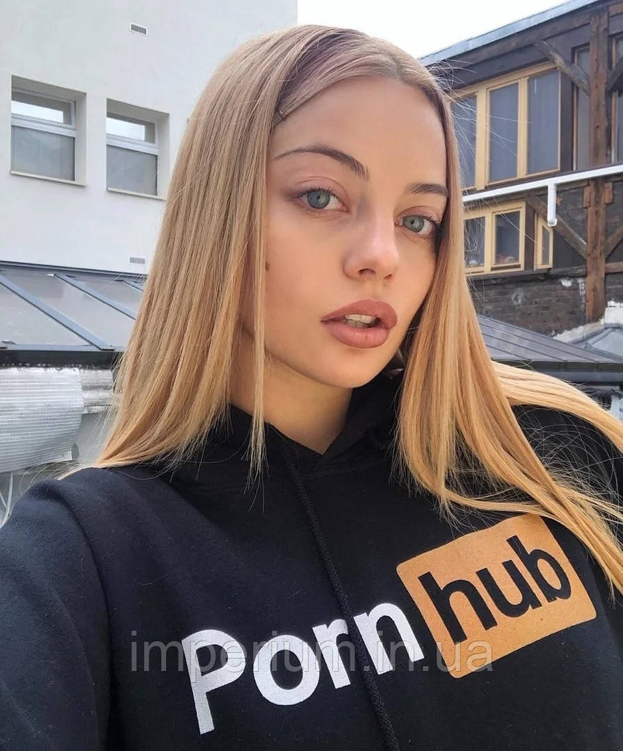 Чорне худі pornhub | стильна толстовка
