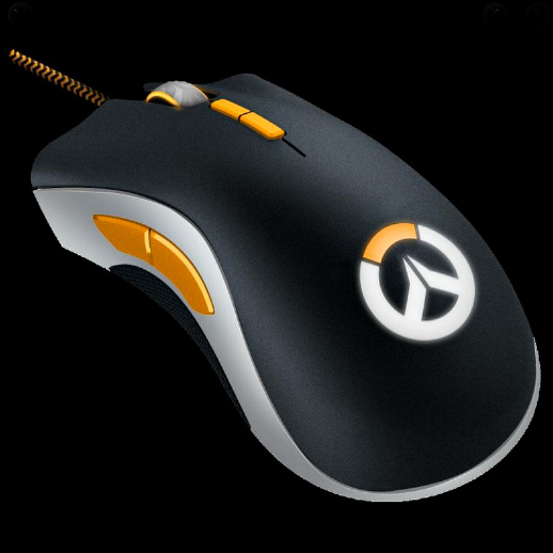 Миша Razer Death Adder Overwatch USB Black Orange ігрова миша, фото 1