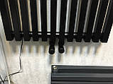 Комплект радіаторних кранів кутовий чорний SWING, фото 7