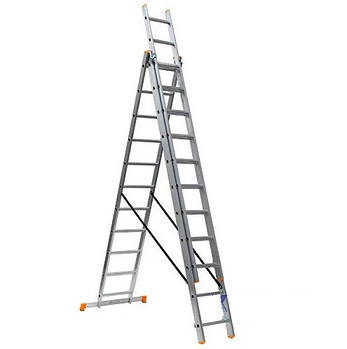 Драбина 3х11 КРОК, алюмінієва