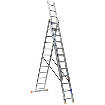 Драбина 3х12 КРОК, алюмінієва