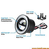 2шт Світлодіодні LED лінзи 3.5" Ангельські очі 89 мм ДХО DRL ПТФ ходові вогні, фото 5
