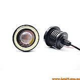 2шт Світлодіодні LED лінзи 3.5" Ангельські очі 89 мм ДХО DRL ПТФ ходові вогні, фото 7