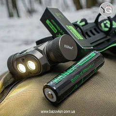 Акумулятор KilNex 3500 mAh із захистом INR 18650.