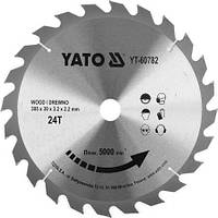 Диск пиляльний по дереву 305 X 30 X 3.2 X 2.2 мм YATO YT-60782