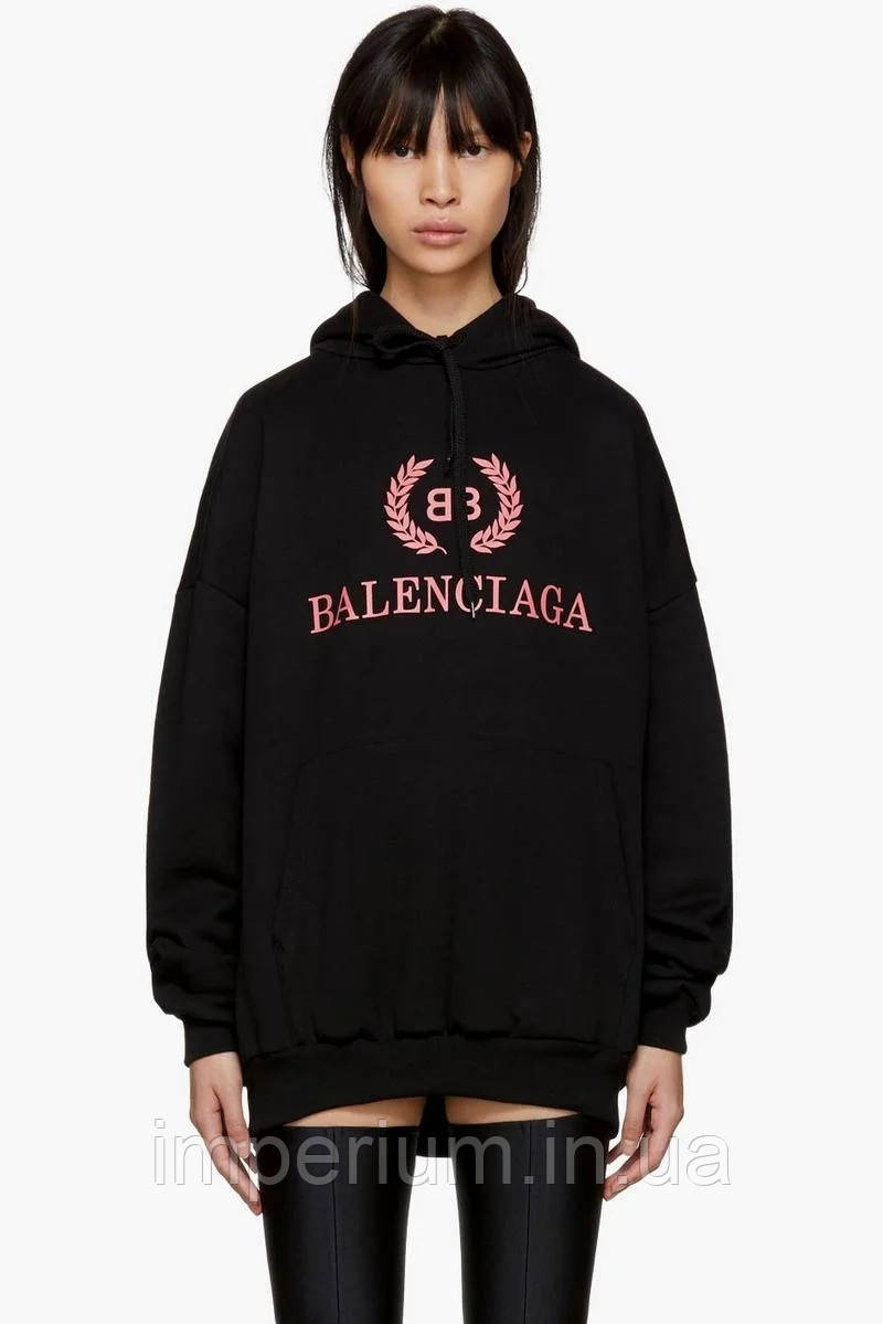 Чорне худі Balenciaga | толстовка топ