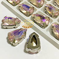 Slim триллиант, 9х14мм, колір Lt Siam AB, 1шт