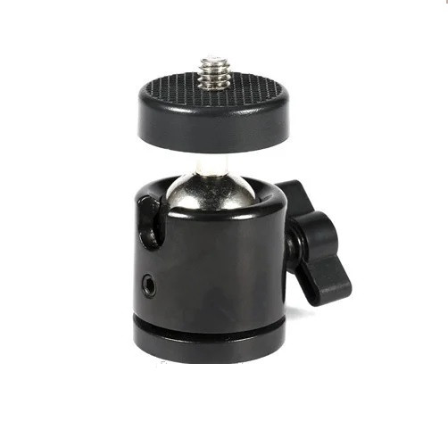 Штативная кульова головка для штатива Mini Ball Head A TM-12-2 для фотоапарата для фотокамери, рівня, лед селфі лампи