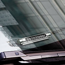 Паркувальна карта Baseus Metal Temporary Parking Number Сріблястий (ACNUM-0S), фото 6