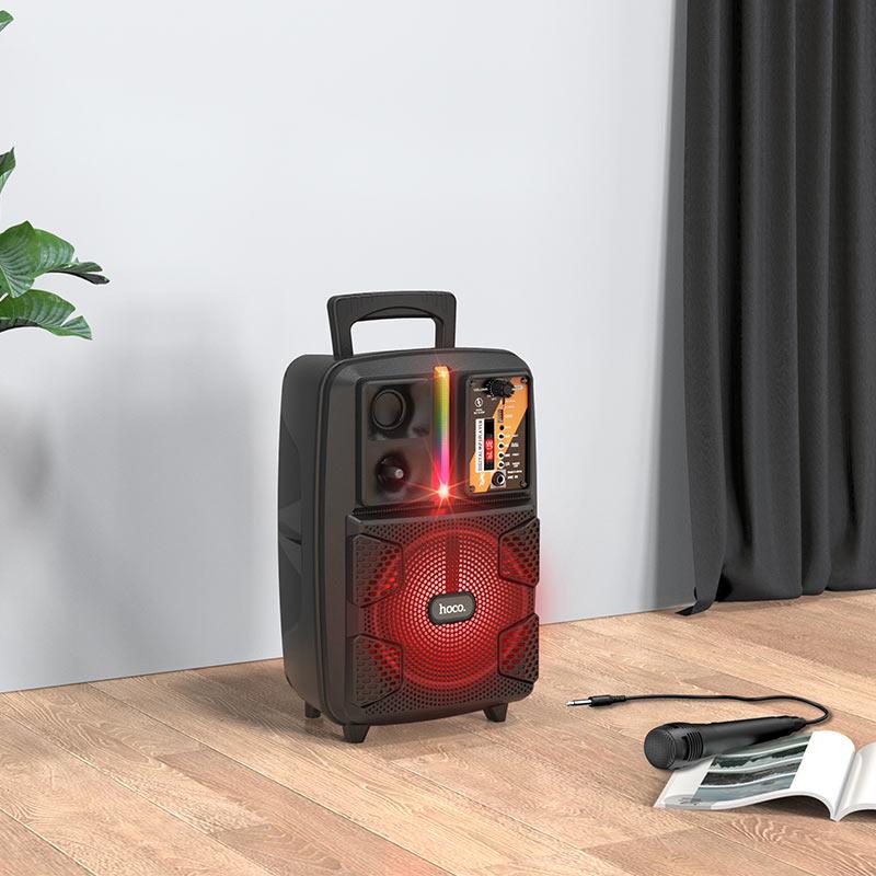 Бездротова караоке колонка Hoco BS37 портативна акустика з мікрофоном, фото 1