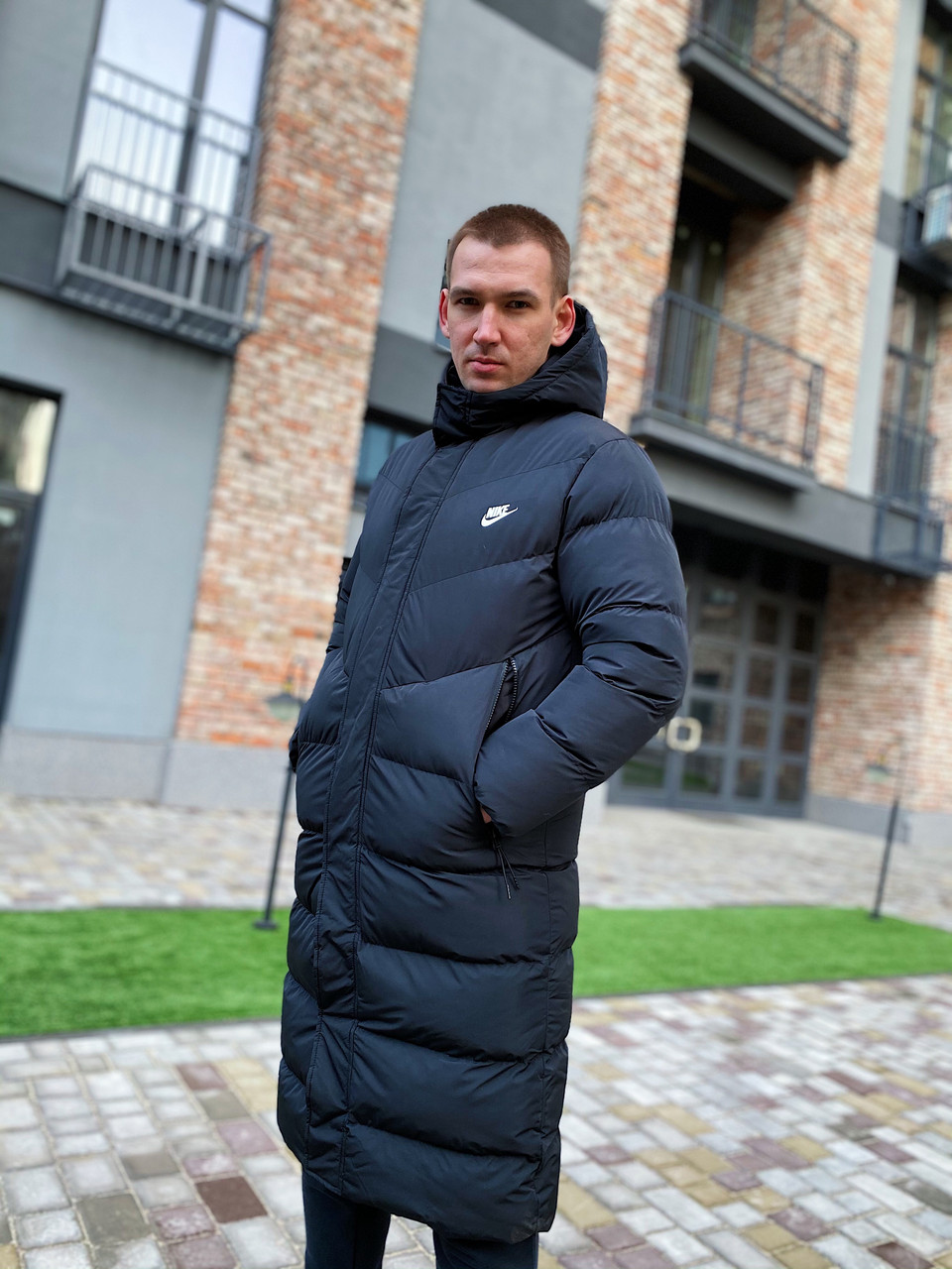 Пуховик чоловічий зимовий Nike / CLO-190 (Розмір:S,L), фото 1