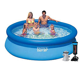 Надувний басейн Intex, 305х76 см (картріджний фільтр 1 250 л/год, підстилка, тент, насос)