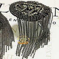 Еполети стразовые, колір Gold, №7 1 пара