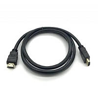 Кабель HDMI-HDMI HIGH SPEED 0.8m, v1.4, OD-7.5mm, круглый Black, коннектор Black, (Пакет) Q500