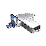 Флеш-драйв T&G 004 Metal series USB 3.0 - Lightning, 64GB, фото 4