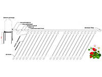 КОМПЛЕКТ ДЛЯ КАПЕЛЬНОГО ОРОШЕНИЯ НА ОДНУ ЛИНИЮ И ДВЕ ГРЯДКИ - ФЕРМЕР 100 "ЭКОНОМ"