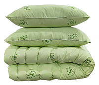 Комплект евро одеяло и 2 подушки, Одеяло лебяжий пух "Bamboo" евро + 2 подушки 50х70