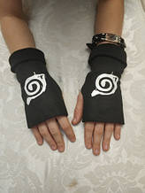 Рукавички Наруто з люмінісцентним символом Коноха