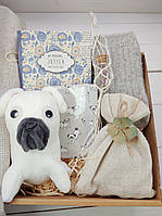 Подарочный набор, мопс, подарунковий набір, сувенир, игрушка мягкая, собака, щенок