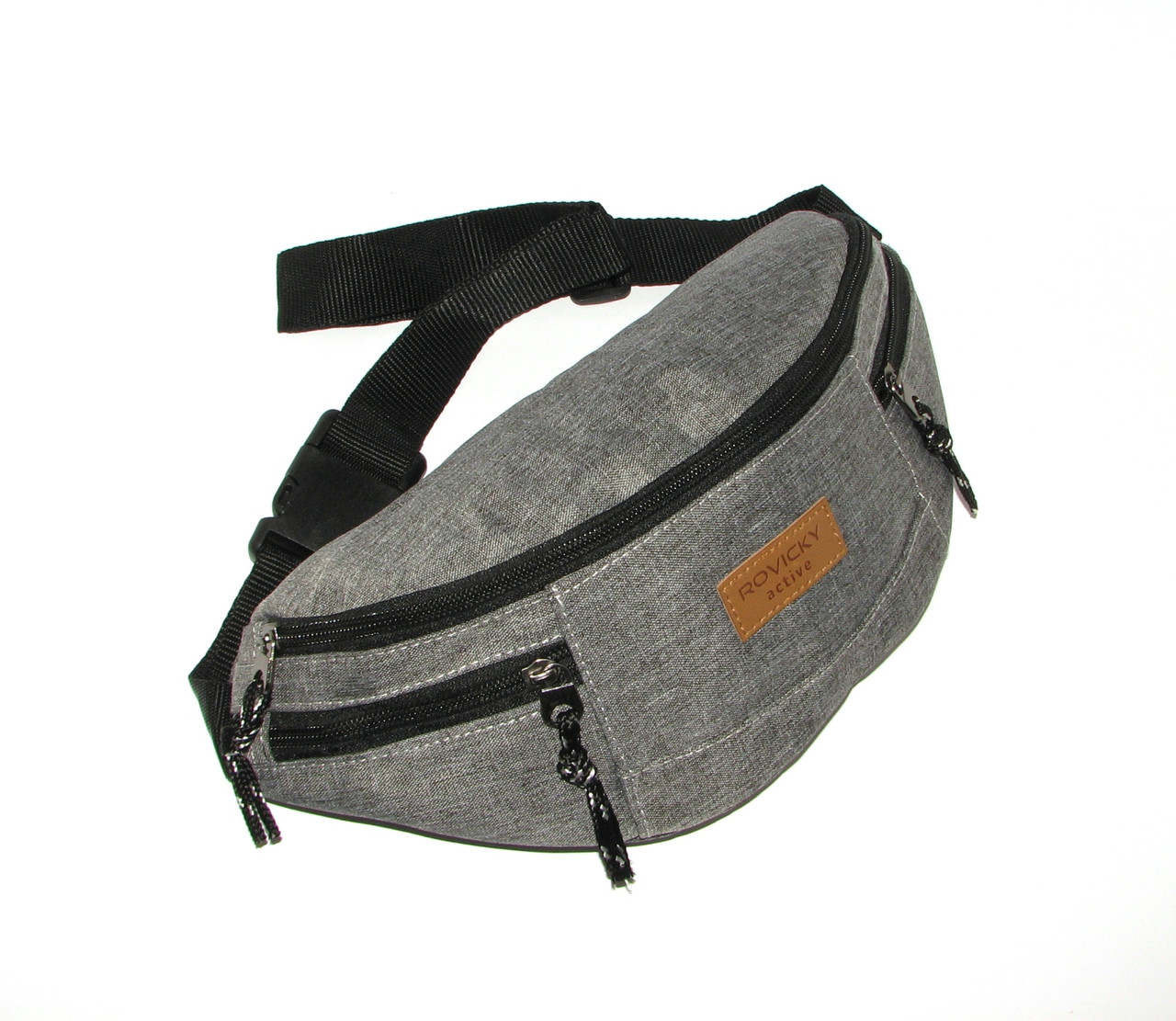 Сумка на пояс (бананка) Rovicky BAG-WB-01-3989 GREY