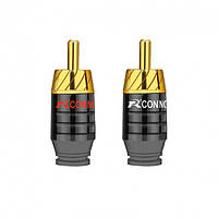 Штекеры RCA под пайку FreeEnd - RCA Metal R Connector Short (комплект 2 шт.)