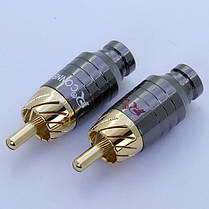 Штекери RCA під пайку FreeEnd - RCA Metal R Connector Short (комплект 2 шт), фото 2