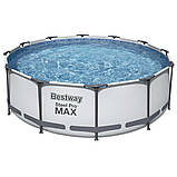 BestWay 56260 басейн Ø 366 x 100 см. Каркасний, фільтр-насос, фото 3