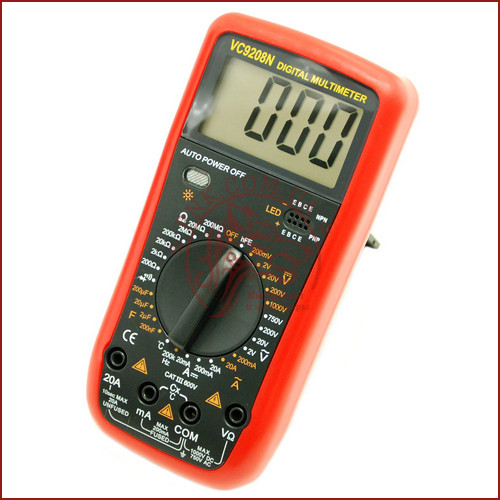 Мультиметр универсальный Digital VC-9208N, цифровой тестер с термопарой - фото 2 - id-p578519582