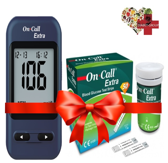 Глюкометр Он Кол Екстра (On Call Extra) + 50 тест-смужок