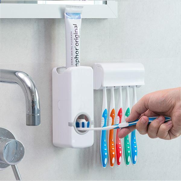 Дозатор для зубної пасти Toothpaste Dispenser, органайзер для зубних щіток