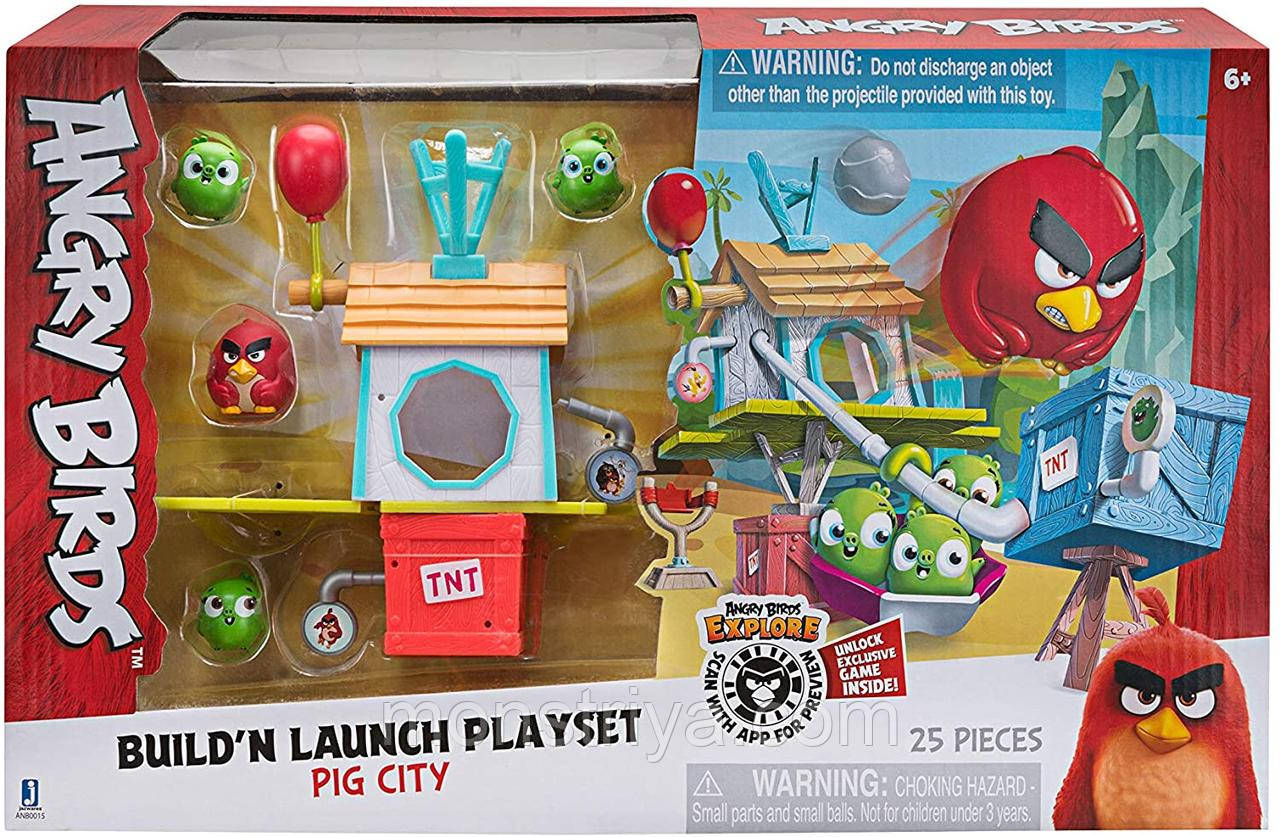Ігровий набір Енгрі Бердс Jazwares Angry birds Build and launch Місто свинок
