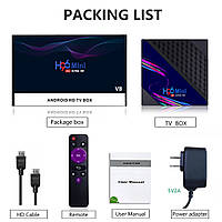 H96 Mini V8 2GB/16GB Android 10.0 Smart TV Смарт ТВ Приставка 4K