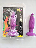 СТИМУЛЯТОР АНАЛЬНИЙ "ANAL STIMULATOR" (втулка) L 135 мм D 35 мм колір фіолетовий