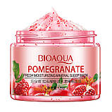 Гранат маска для обличчя Bioaqua з екстрактом граната Pomegranate Fesh Moisturizing Mineral Sleep Mask, 120 г, фото 2