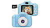 Дитяча камера, Дитячий цифровий фотоапарат, Kids Camera Блакитний, фото 4