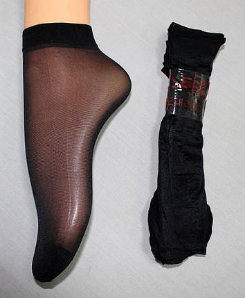 Шкарпетки лайкра чорні, фото 2