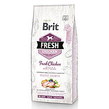 Корм сухий для цуценят всіх порід Brit Fresh Chicken with Potato Puppy 2.5 кг (курка, картопля)