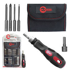 Викрутка реверсивна Intertool VT-1026 26 од.