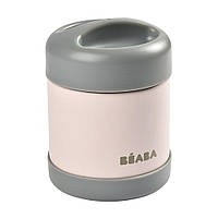 Beaba — Термос для їжі 300 мл, рожево-сірий