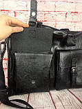 Чоловіча сумка-портфель для документів формату А4. Діловий портфель. КС65, фото 5