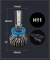 H11 H9 H8 LED лампа 2 шт. ближнє дальнє світло головна фара